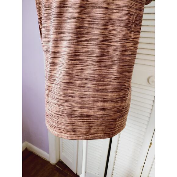 Adidas Climate Top T Shirt Women's Size Medium With Slits Heathered Peach - Picture 7 of 9